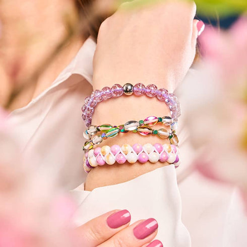 Lilas | Argent sterling .925 | Bracelet Verre Luciole